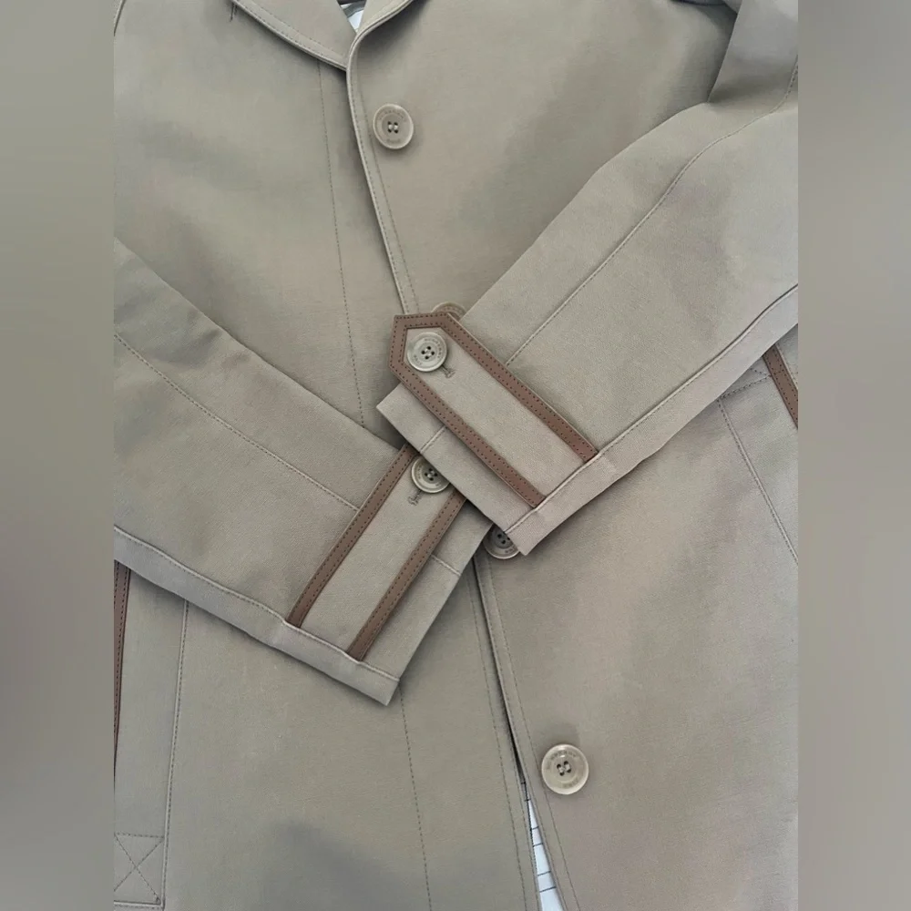 Burberry Brit Coat Size: S leather trimmed - Picture 14 of 16